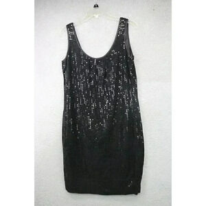 New York & Co. Sleeveless Allover Sequin Dress-Size 6-Cocktail-Back Zip
